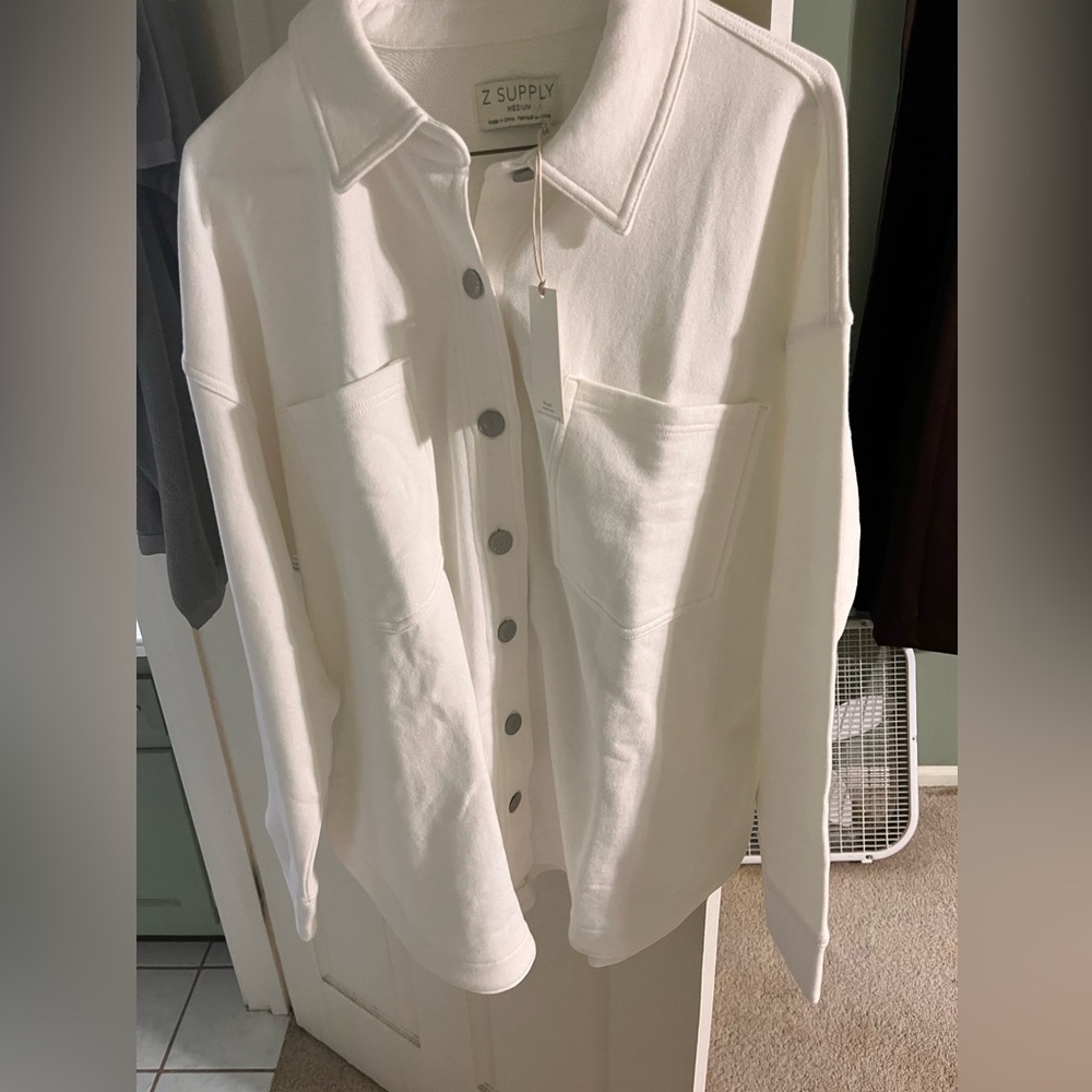 Z Supply All Day Knit Jacket Button Down